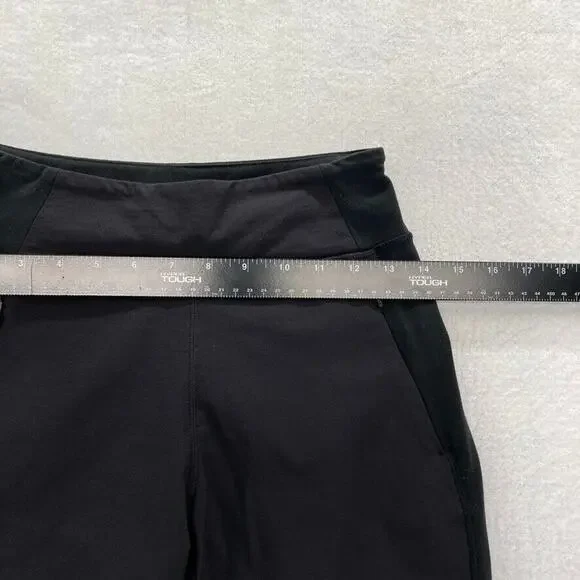 Athleta Highline Hybrid Summiter Pants Women's 2 Black Stretch Fabric Skinny Leg - Picture 8 of 13